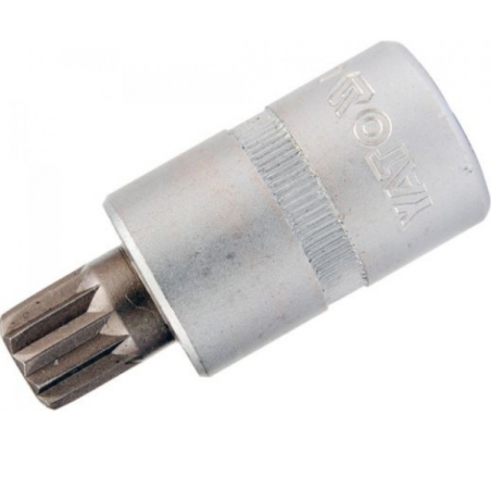 YT-7735 YATO Bit spline M10 cu adaptor patrat 1/2 lungime 50mm