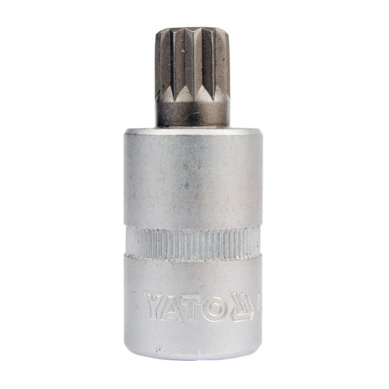 YT-7735 YATO Bit spline M10 cu adaptor patrat 1/2 lungime 50mm