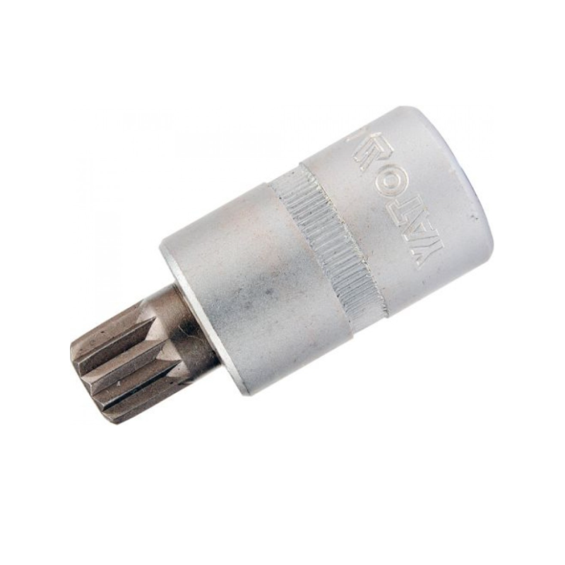 YT-7736 YATO Bit spline M12 cu adaptor patrat 1/2 lungime 50mm