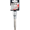 YT-0453 YATO Bit spline M10 cu adaptor patrat 1/2 lungime 100 mm