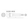YT-0455 YATO Bit spline M14 cu adaptor patrat 1/2 lungime 100 mm