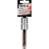 YT-0455 YATO Bit spline M14 cu adaptor patrat 1/2 lungime 100 mm