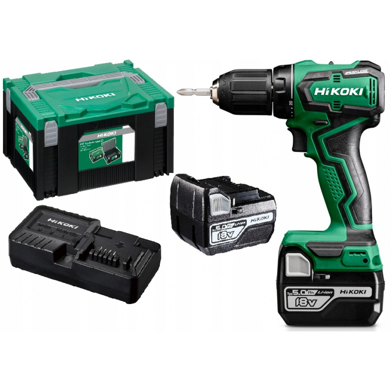 DS18DDWPZ Masina gaurit si insurubat cu 2 acumulatori Li-ion 18V 5Ah