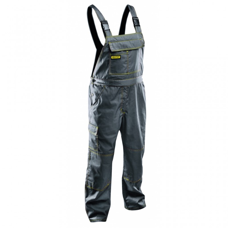557704 TOPMASTER Pantaloni de lucru cu pieptar gri, marimea XXL