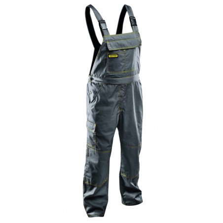557704 TOPMASTER Pantaloni de lucru cu pieptar gri, marimea XXL