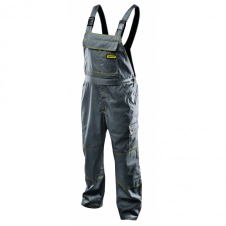 557704 TOPMASTER Pantaloni de lucru cu pieptar gri, marimea XXL