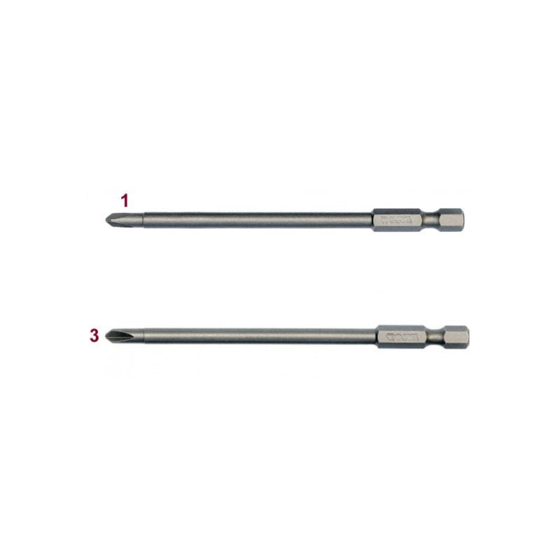 YT-0496 YATO Set 2 biti profil Y varf 1-3 hexagonala 1/4 lungime 100mm