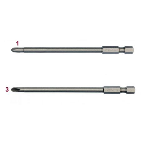 YT-0496 YATO Set 2 biti profil Y varf 1-3 hexagonala 1/4 lungime 100mm