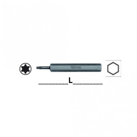 YT-7953 YATO Bit torx T20 security prindere hexagon 8 mm lungime 70 mm