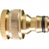 400409 TOPGARDEN Adaptor robinet cu filet interior din alama, 1/2-3/4"