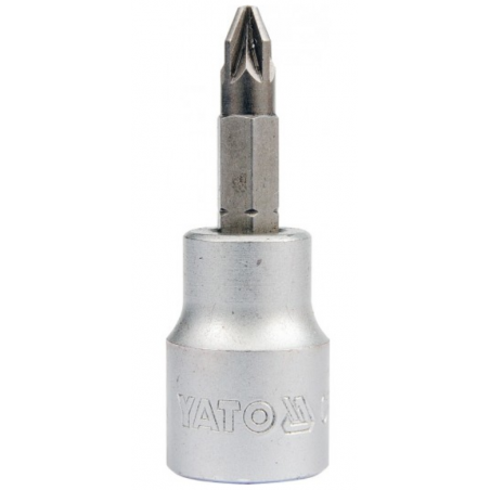 YT-7703 YATO Bit stea PZ1 cu adaptor prindere patrat 3/8 lungime 50 mm