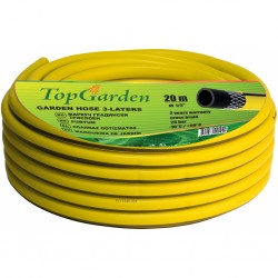 402116 TOPGARDEN Furtun de gradina in 3 straturi, diametru 1/2", 50 m