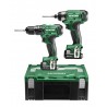 KC12DAWBZ HIKOKI Set bormasini cu 2 acumulatori Li-Ion 12V 2.5Ah
