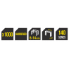 511332 TOPMASTER Set 1000 capse tapiterie inaltime 8 mm latime 10.6 mm