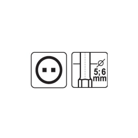 YT-0499 YATO Set 2 biti surubelnita prindere hexagon 1/4 spanner 100mm