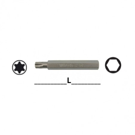 YT-0407 YATO Bit torx T40 prindere hexagon 10 mm lungime 75 mm