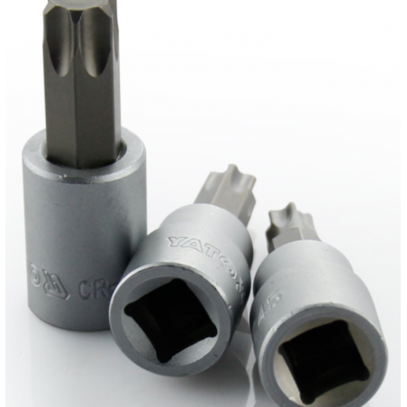 YT-7716 YATO Bit torx T30 cu adaptor prindere patrat 1/2 lungime 50 mm