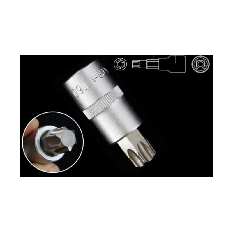 YT-7721 YATO Bit torx T60 cu adaptor prindere patrat 1/2 lungime 50 mm