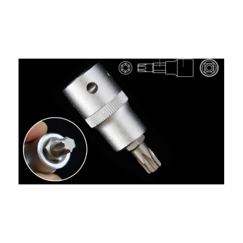 YT-7718 YATO Bit torx T45 cu adaptor prindere patrat 1/2 lungime 50 mm
