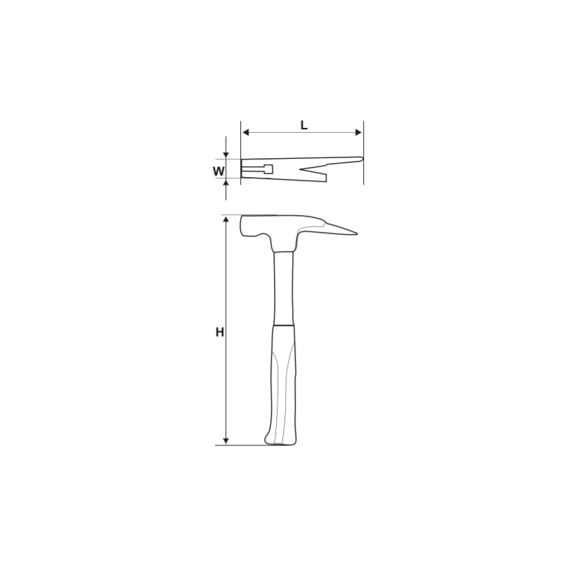 249802 TOPMASTER Ciocan dulgher 600 gr cu coada metalica