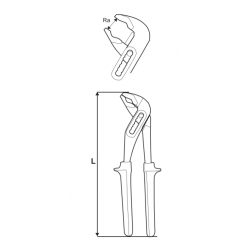 210156 TOPMASTER Cleste instalator tip D4 deschidere 0-36 mm 250 mm