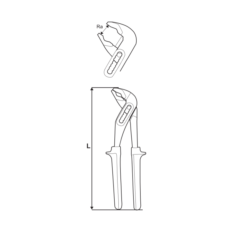210156 TOPMASTER Cleste instalator tip D4 deschidere 0-36 mm 250 mm