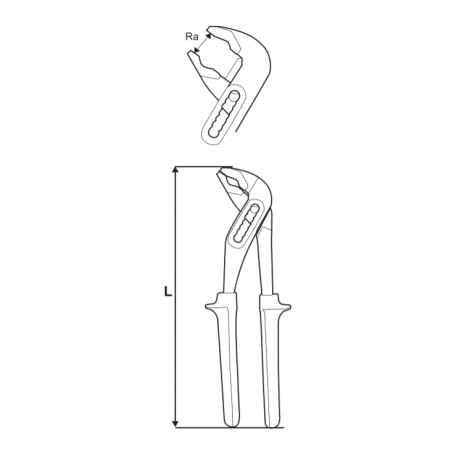 210156 TOPMASTER Cleste instalator tip D4 deschidere 0-36 mm 250 mm