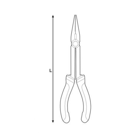 214929 TOPMASTER Cleste mecanica fina varf lung lungime 280 mm