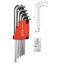 YT-5838 Set chei imbus Hex cu bila Yato