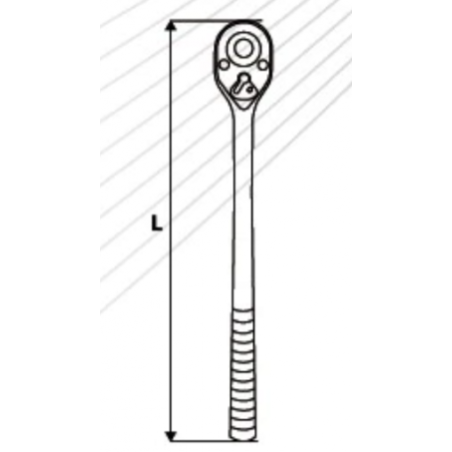 330380 TOPMASTER Cheie clichet prindere patrat 3/4 lungime 500 mm