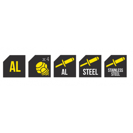 491114 TOPMASTER Cleste pentru pop-nituri diametru 2.4-4.8 mm