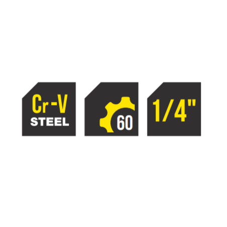 336701 TOPMASTER Clichet prindere patrat 1/4 cu maner rotativ