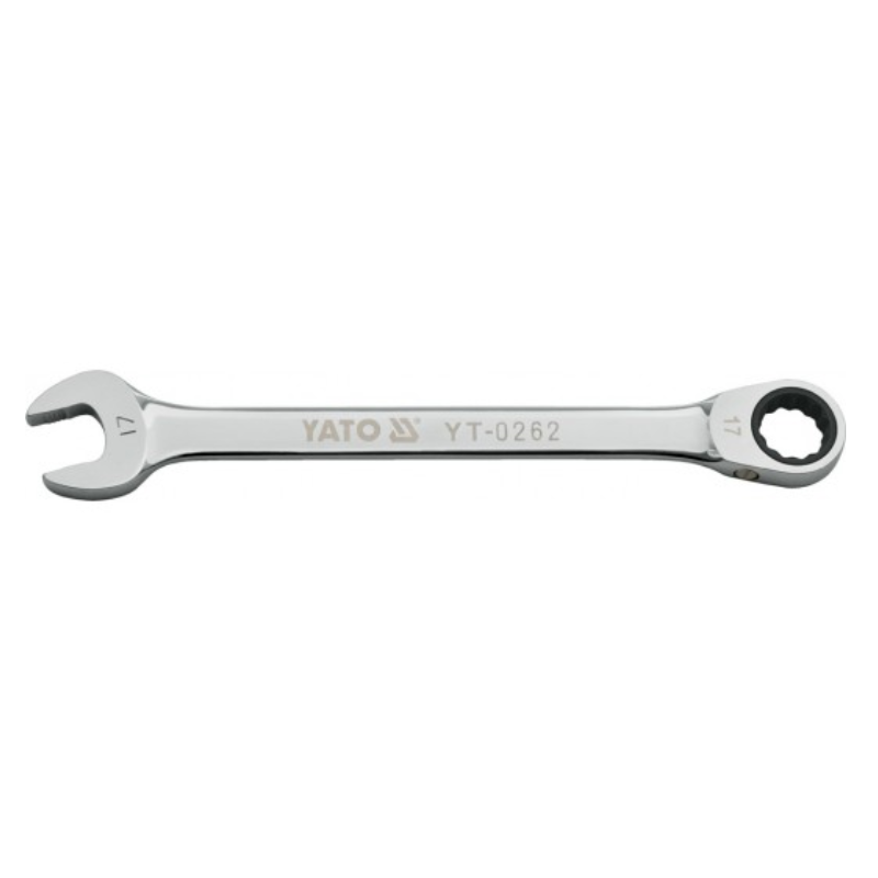YT-0260 YATO Cheie combinata cu clichet 15 mm cu sistem anti-alunecare