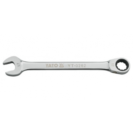 YT-0264 YATO Cheie combinata cu clichet 19 mm cu sistem anti-alunecare