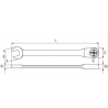 YT-0264 YATO Cheie combinata cu clichet 19 mm cu sistem anti-alunecare