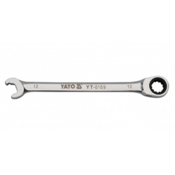 YT-0162 YATO Cheie combinata 15 mm semideschisa si inelara cu clichet