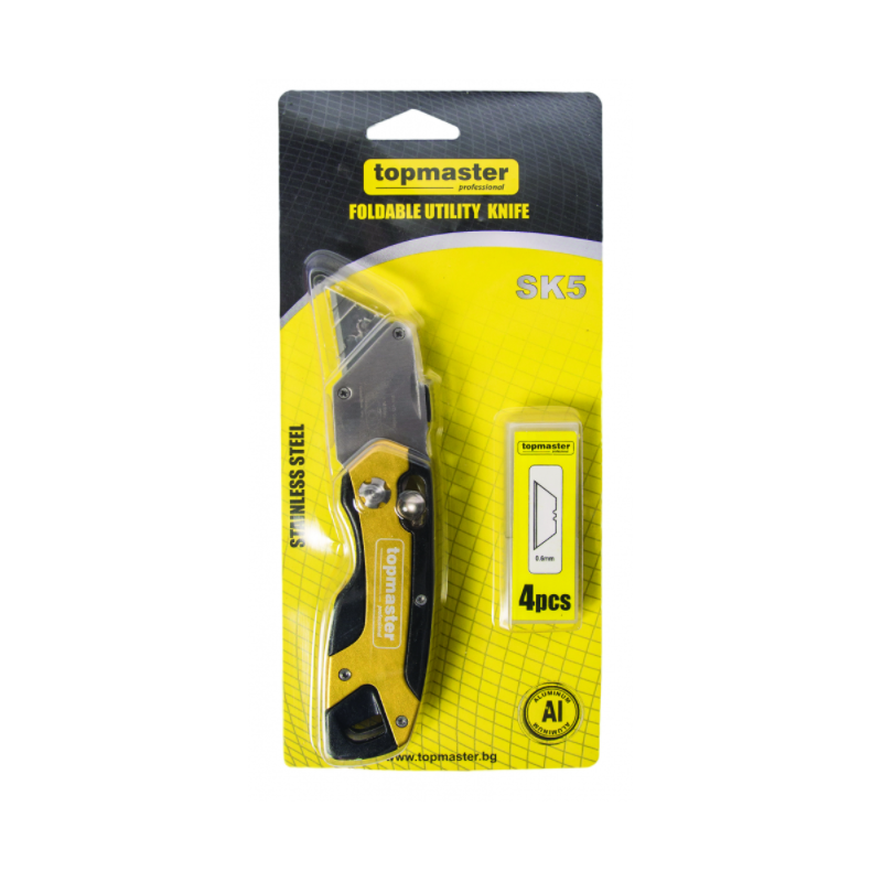 370130 TOPMASTER Cutter multifunctional aluminiu 4 lame trapezoidale