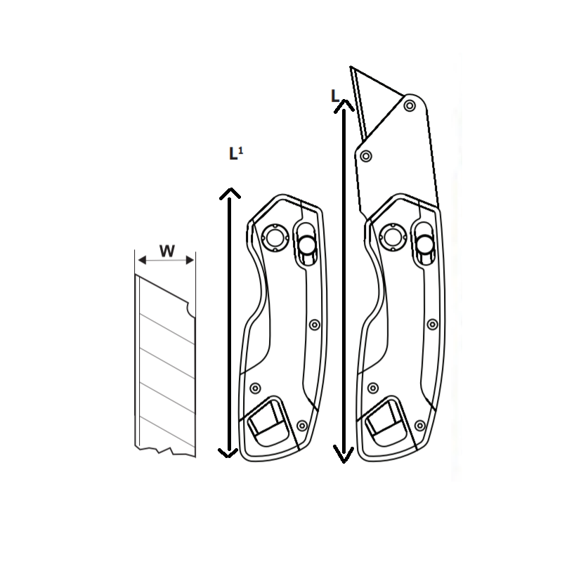 370130 TOPMASTER Cutter multifunctional aluminiu 4 lame trapezoidale