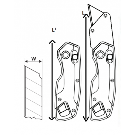 370130 TOPMASTER Cutter multifunctional aluminiu 4 lame trapezoidale