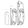 370130 TOPMASTER Cutter multifunctional aluminiu 4 lame trapezoidale