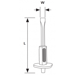329920 TOPMASTER Dalta cu protectie lungime 300 mm latime tais 26 mm