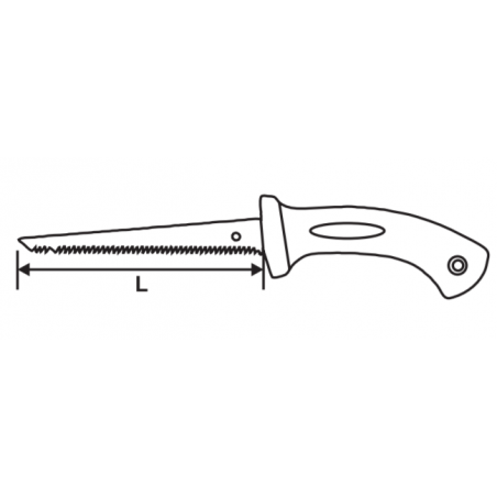 371518 TOPMASTER Ferastrau pentru rigips cu teaca lungime 150 mm