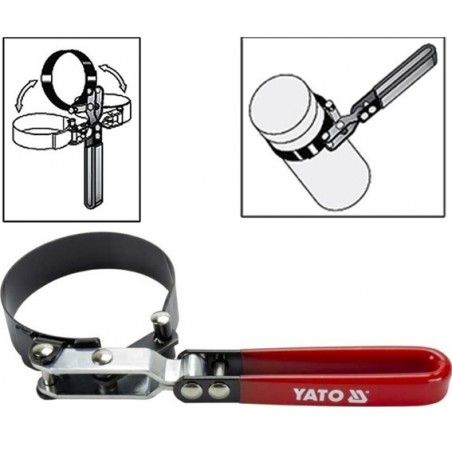 YT-0820 YATO Cheie banda pentru filtru ulei diametru prindere 60-73 mm