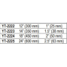 YT-2224 YATO Cheie reglabila tevi maner aluminiu prindere maxima 2"