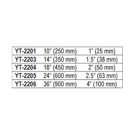 YT-2203 YATO Cheie reglabila tevi prindere maxima 1.5" lungime 350 mm