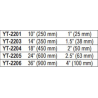 YT-2203 YATO Cheie reglabila tevi prindere maxima 1.5" lungime 350 mm