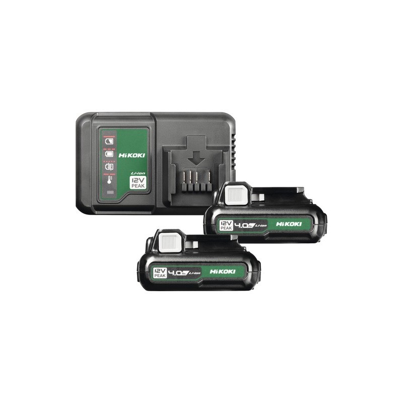 UC12SLWFZ HIKOKI Set 2 acumulatori si incarcator Li-Ion 12V 4Ah