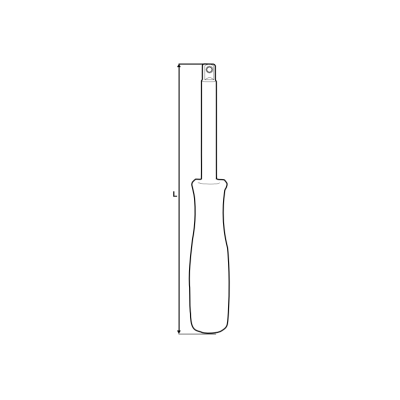 221535 TOPMASTER Maner pentru biti prindere hexagonala 1/4
