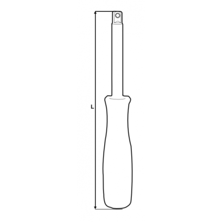 221535 TOPMASTER Maner pentru biti prindere hexagonala 1/4