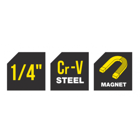 221535 TOPMASTER Maner pentru biti prindere hexagonala 1/4